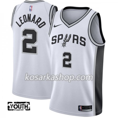 Dres San Antonio Spurs Kawhi Leonard 2 Nike 2017-18 Bijela Swingman - Dječji